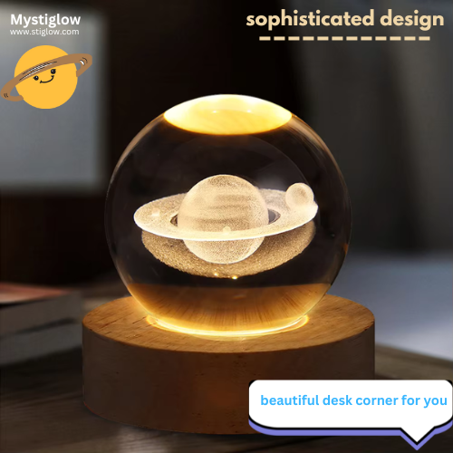 Unique 3D Crystal Ball Lamp